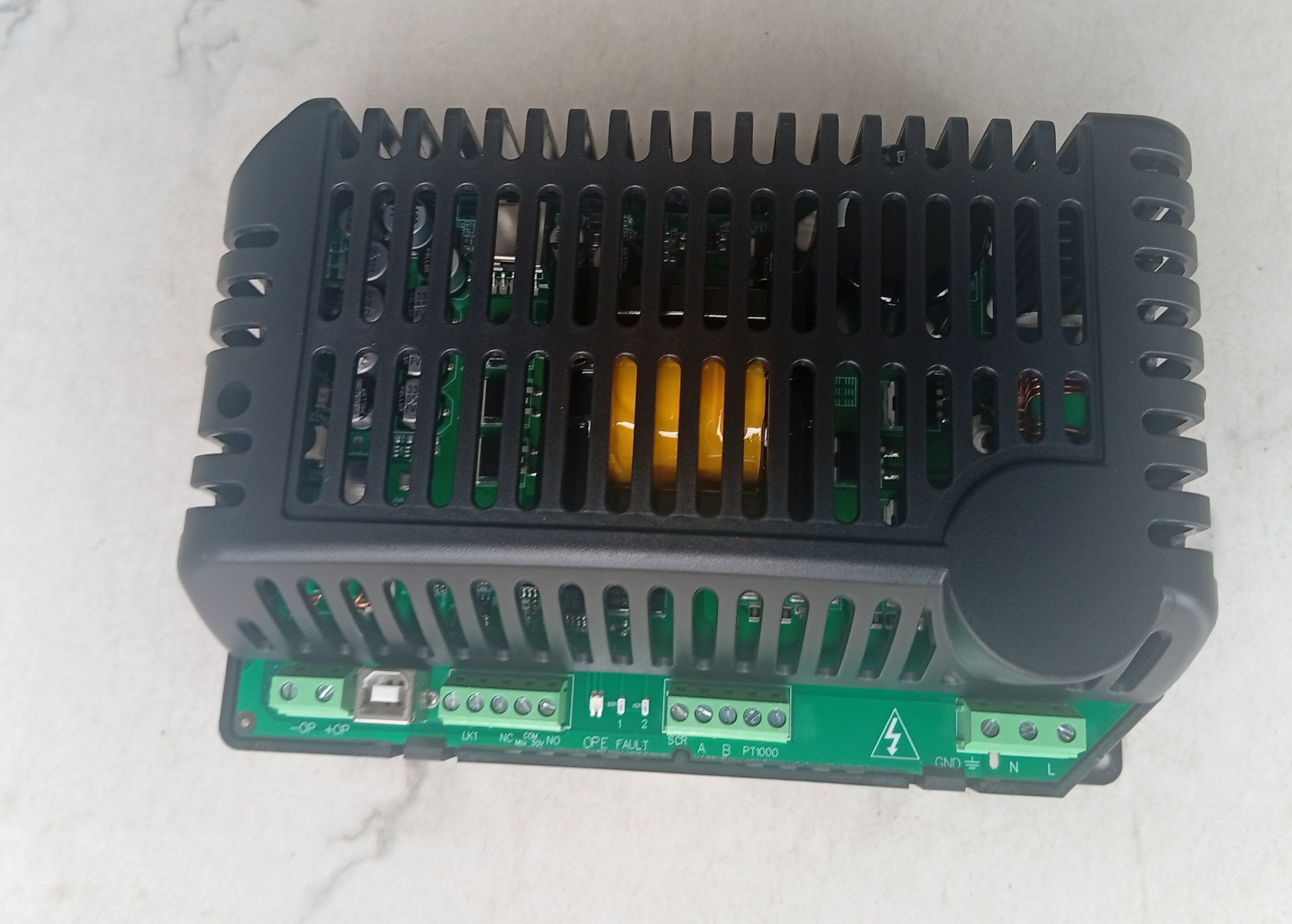Generator battery charger module with terminal connections